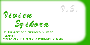 vivien szikora business card
